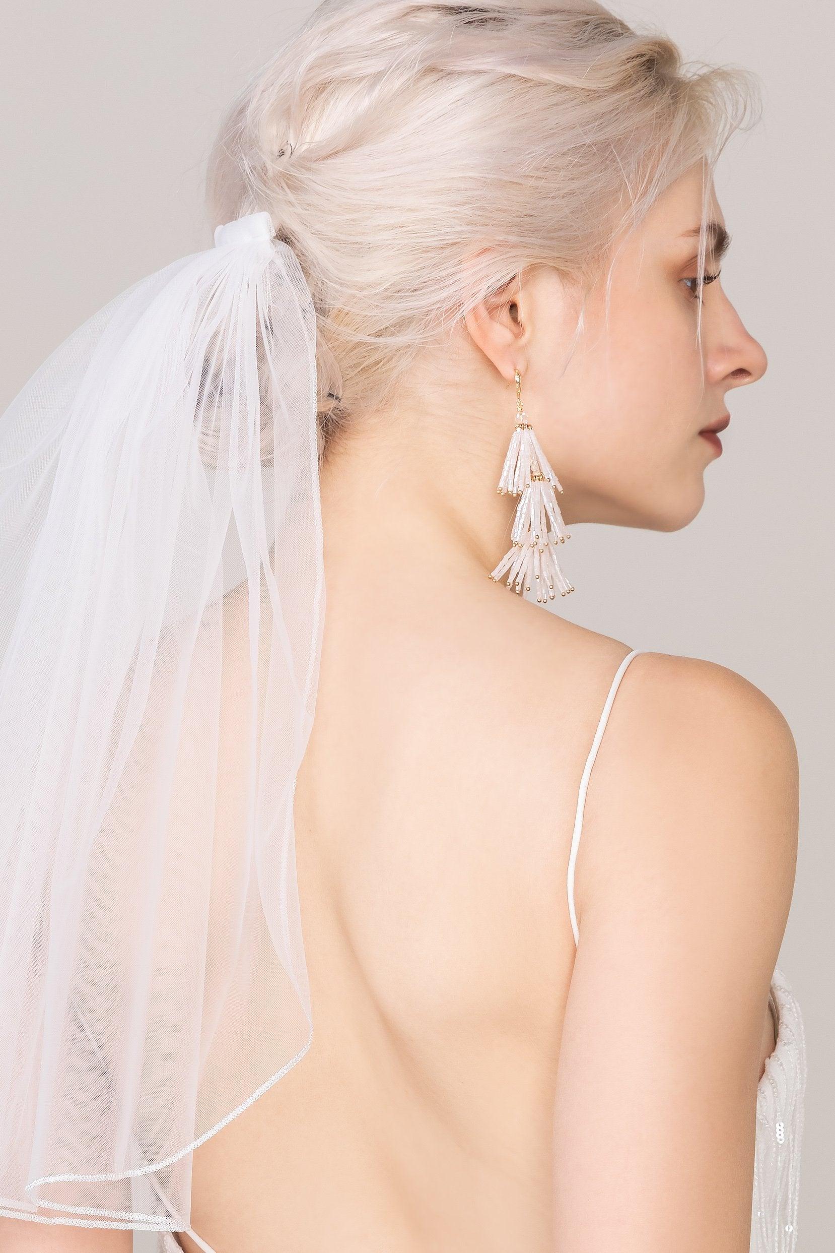 Alloy Earrings with Crystals Beading CE0125 - COCOMELODY