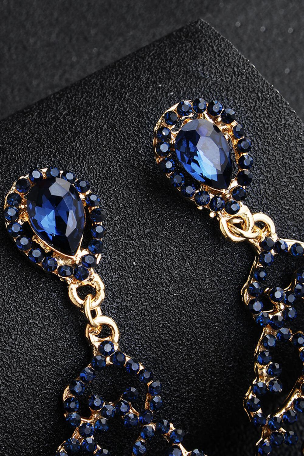 Alloy Earrings with Rhinestone CE0138 - COCOMELODY