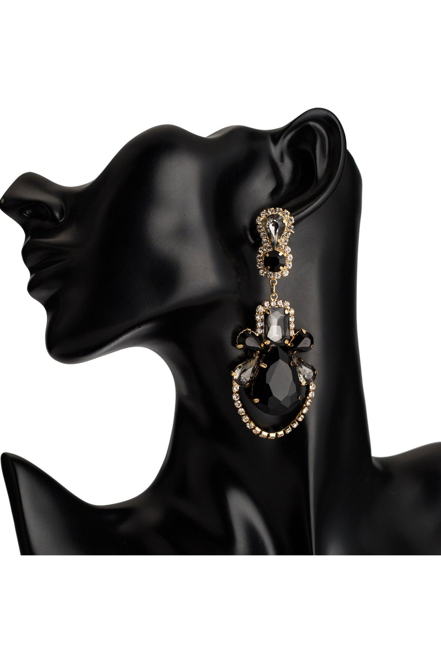 Alloy Earrings with Crystals Rhinestone CE0143 - COCOMELODY