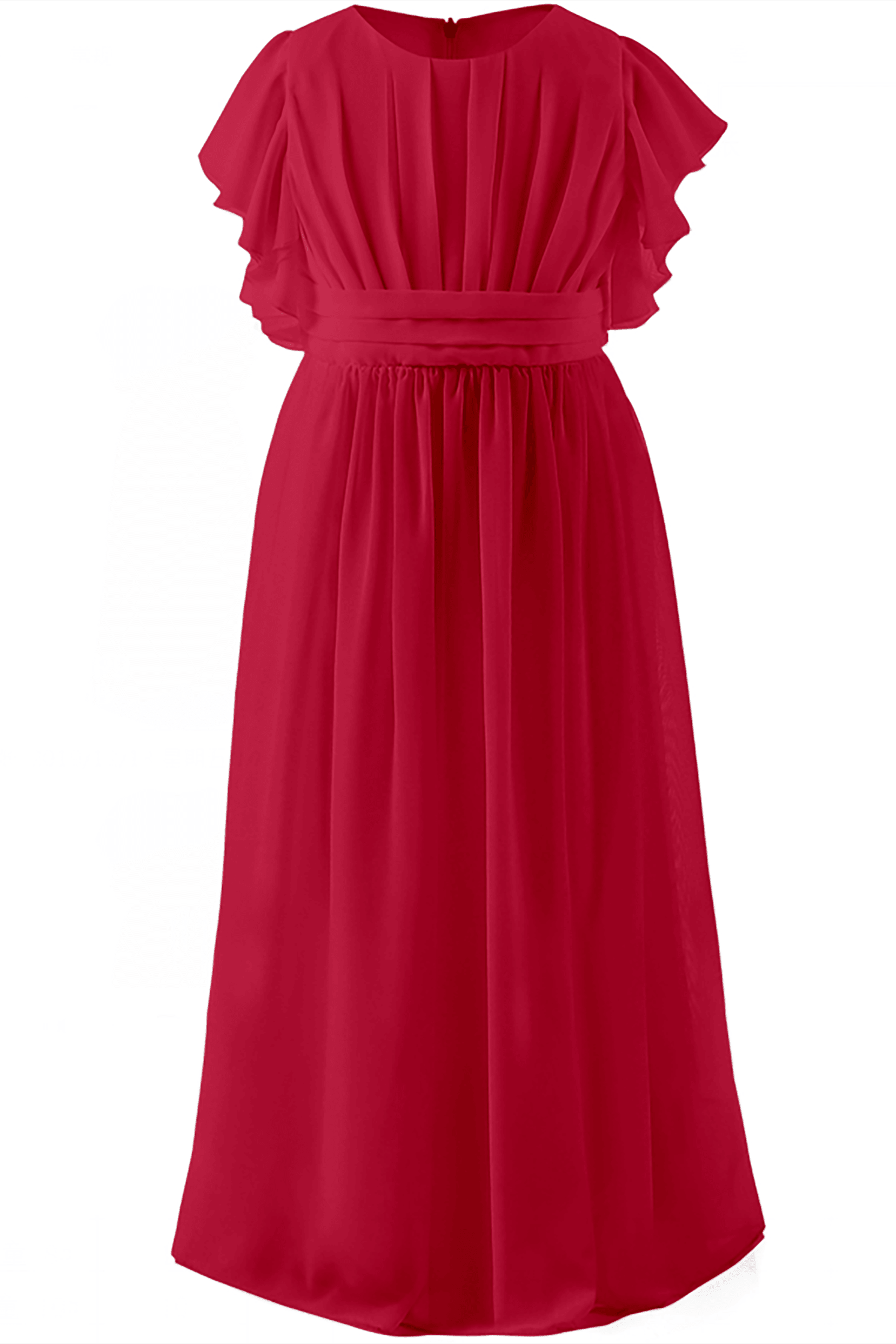 A-Line Floor Length Chiffon Flower Girl Dress CF0296 - COCOMELODY