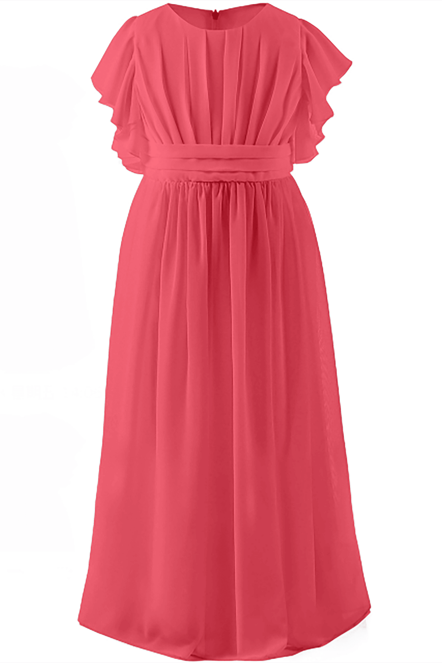 A-Line Floor Length Chiffon Flower Girl Dress CF0296 - COCOMELODY