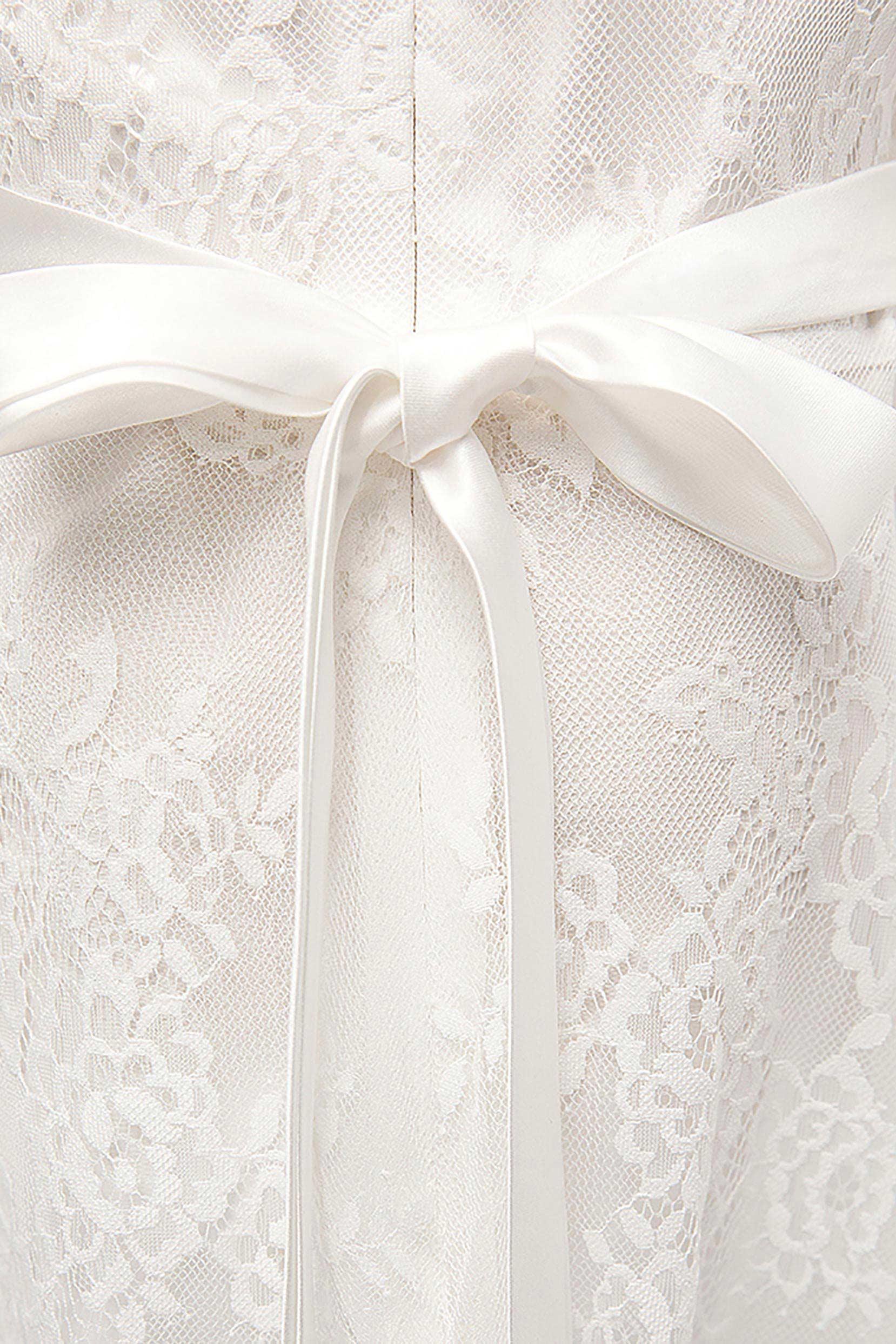 A-Line Floor Length Lace Flower Girl Dress CF0301 - COCOMELODY
