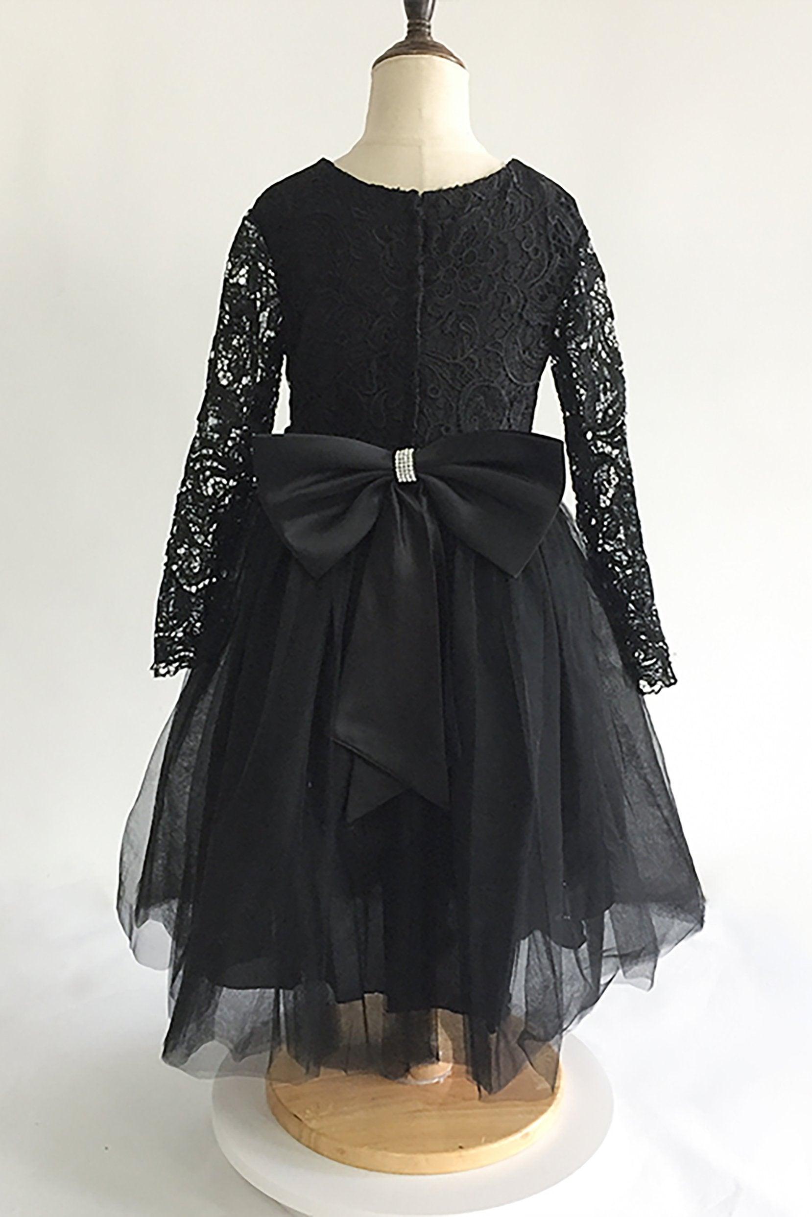 A-Line Floor Length Tulle Lace Flower Girl Dress CF0310 - COCOMELODY