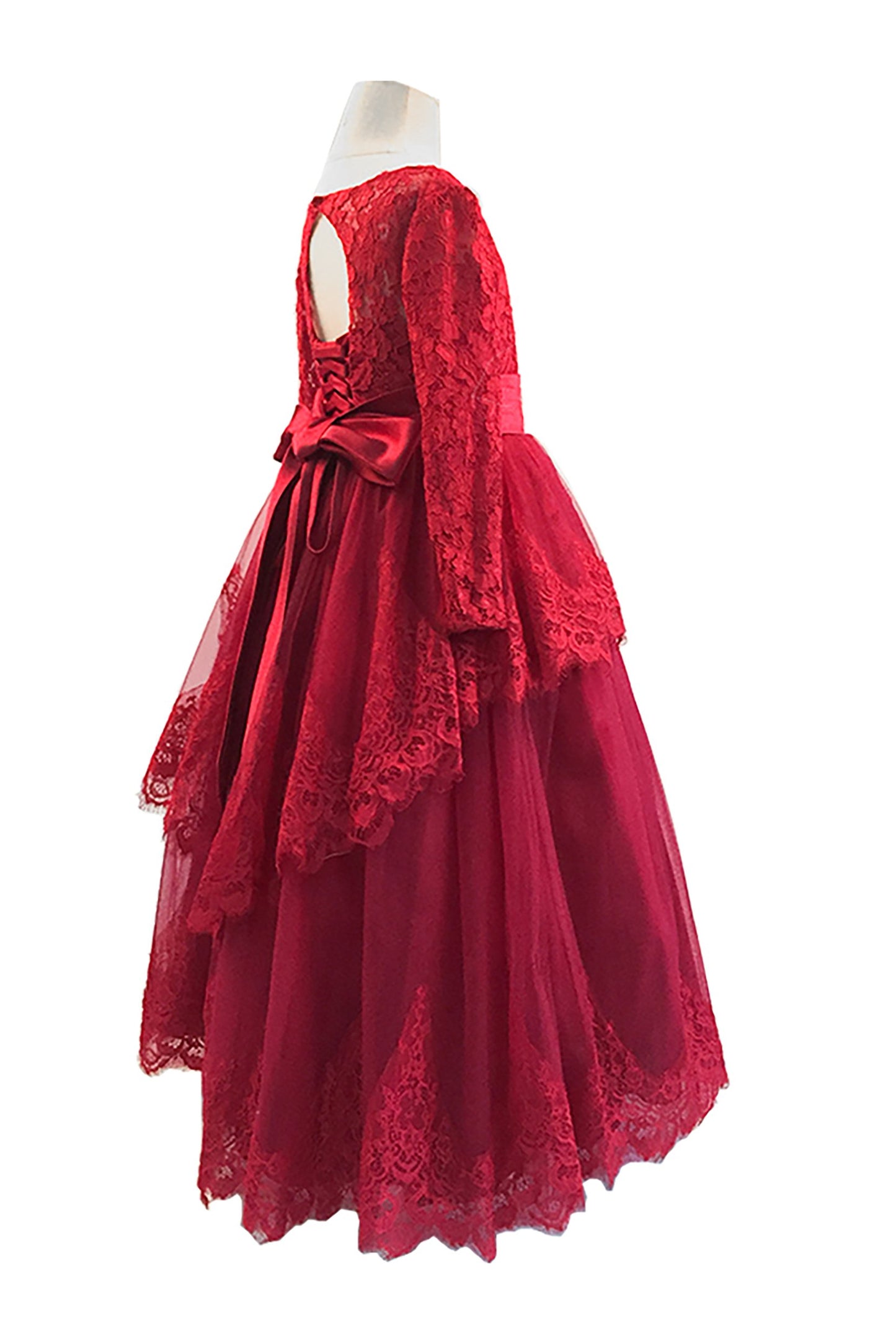 Ball Gown Floor Length Tulle Lace Flower Girl Dress CF0319