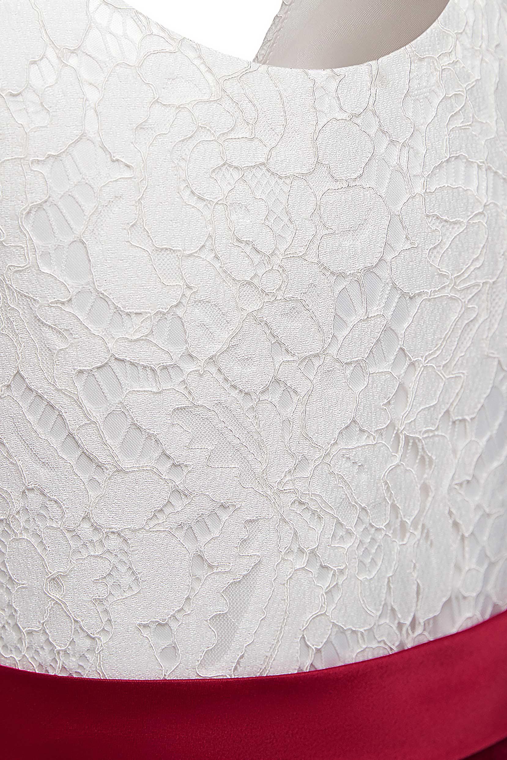 A-Line Tea Length Tulle Lace Flower Girl Dress CF0321 - COCOMELODY