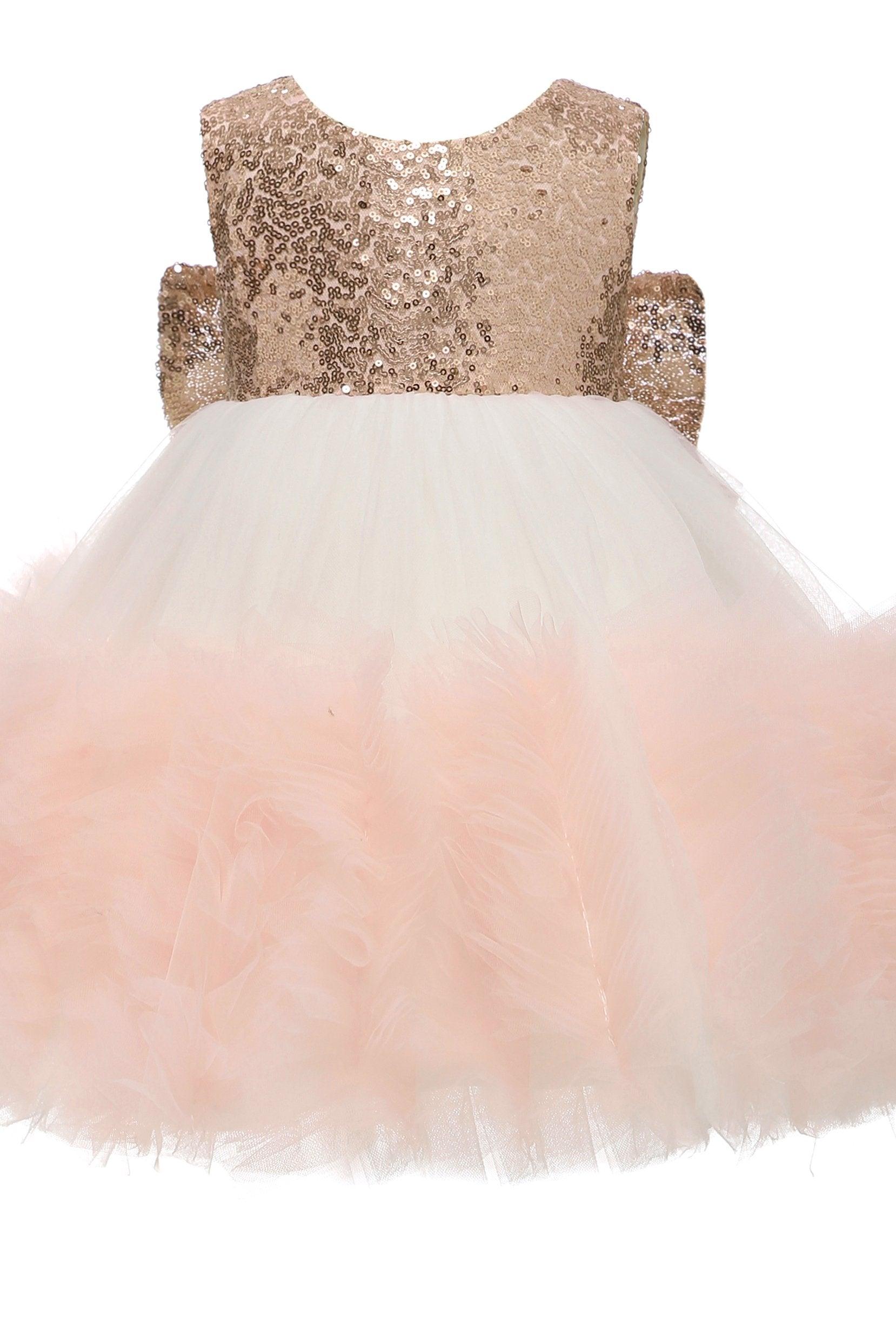 A-Line Knee Length Tulle Lace Flower Girl Dress CF0339 - COCOMELODY