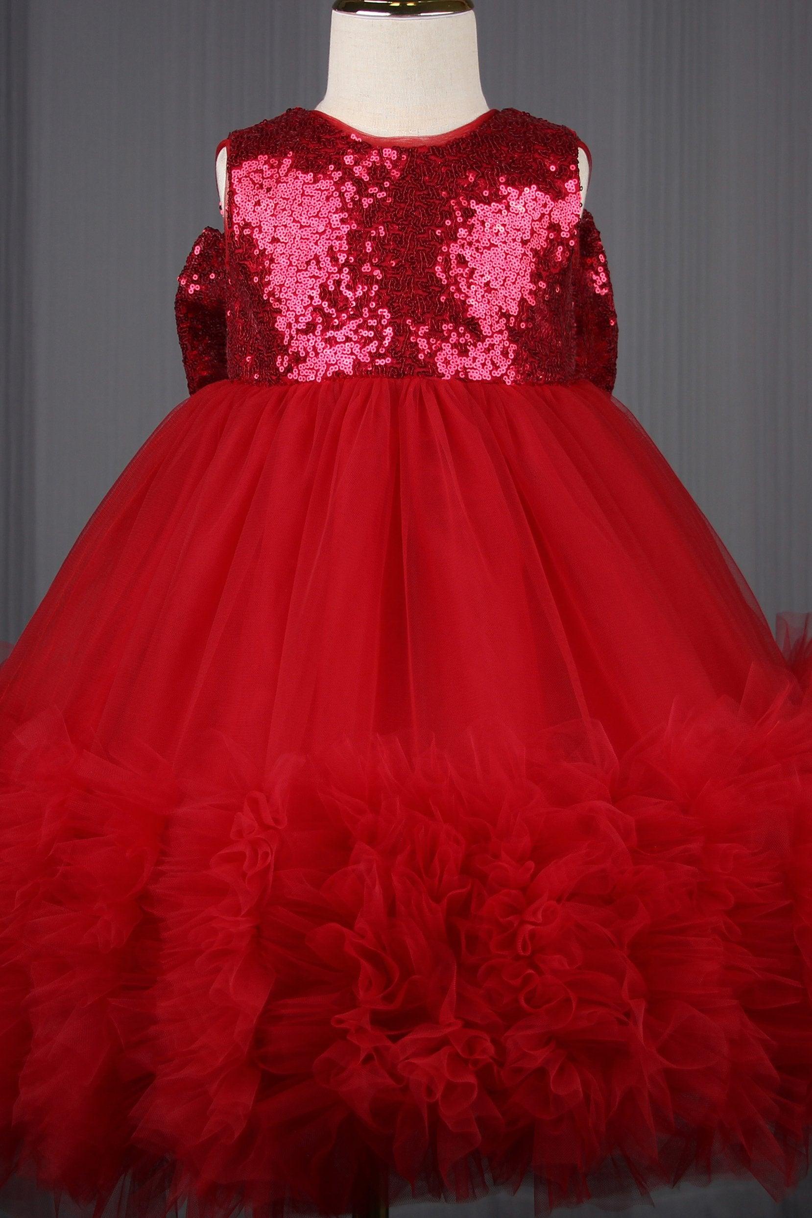 A-Line Knee Length Tulle Lace Flower Girl Dress CF0339 - COCOMELODY