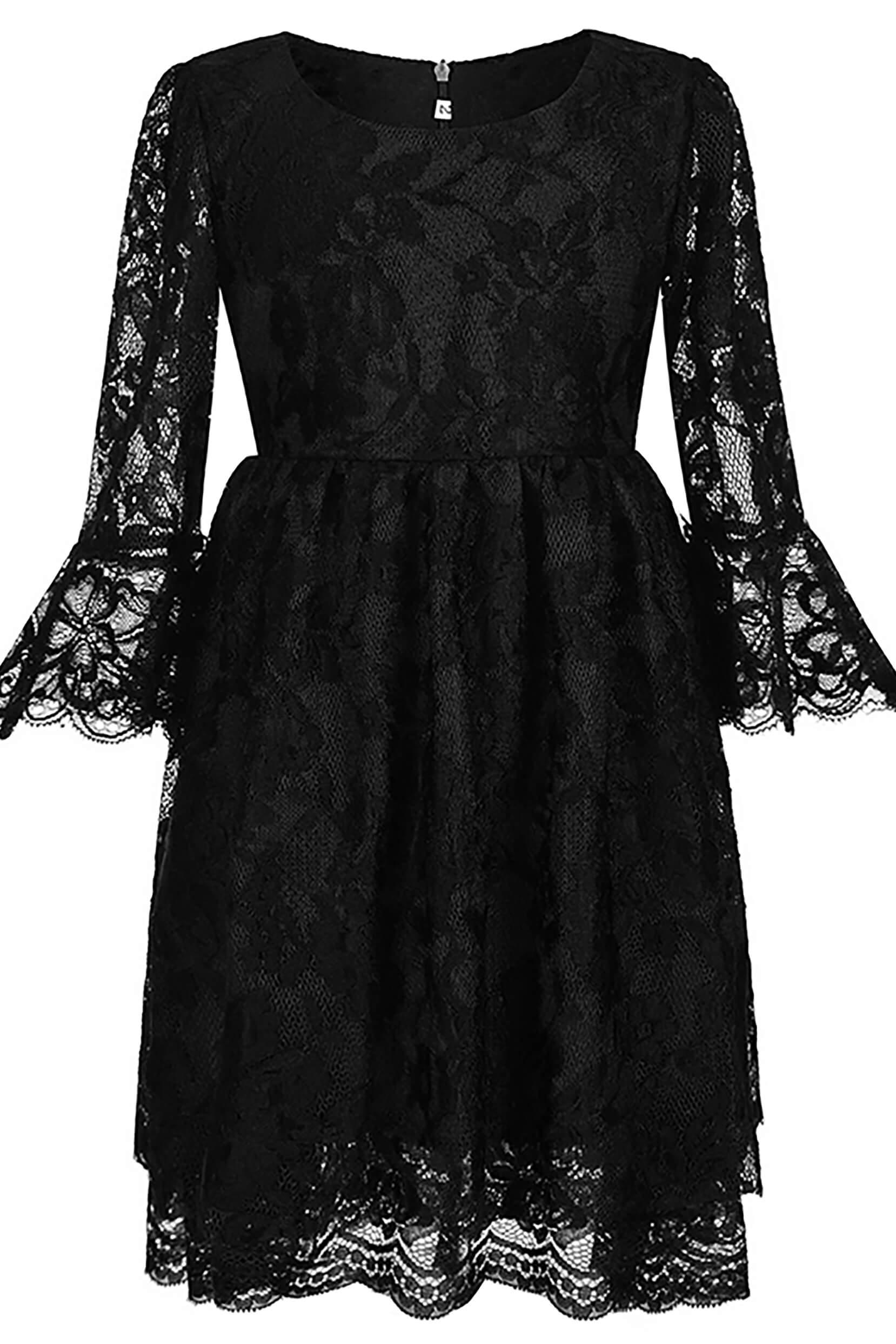 A-Line Short-Mini Tulle Lace Flower Girl Dress CF0344 - COCOMELODY