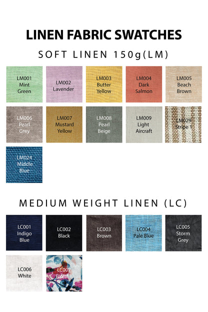 Sheath-Column Tea Length Linen Dress CG0070