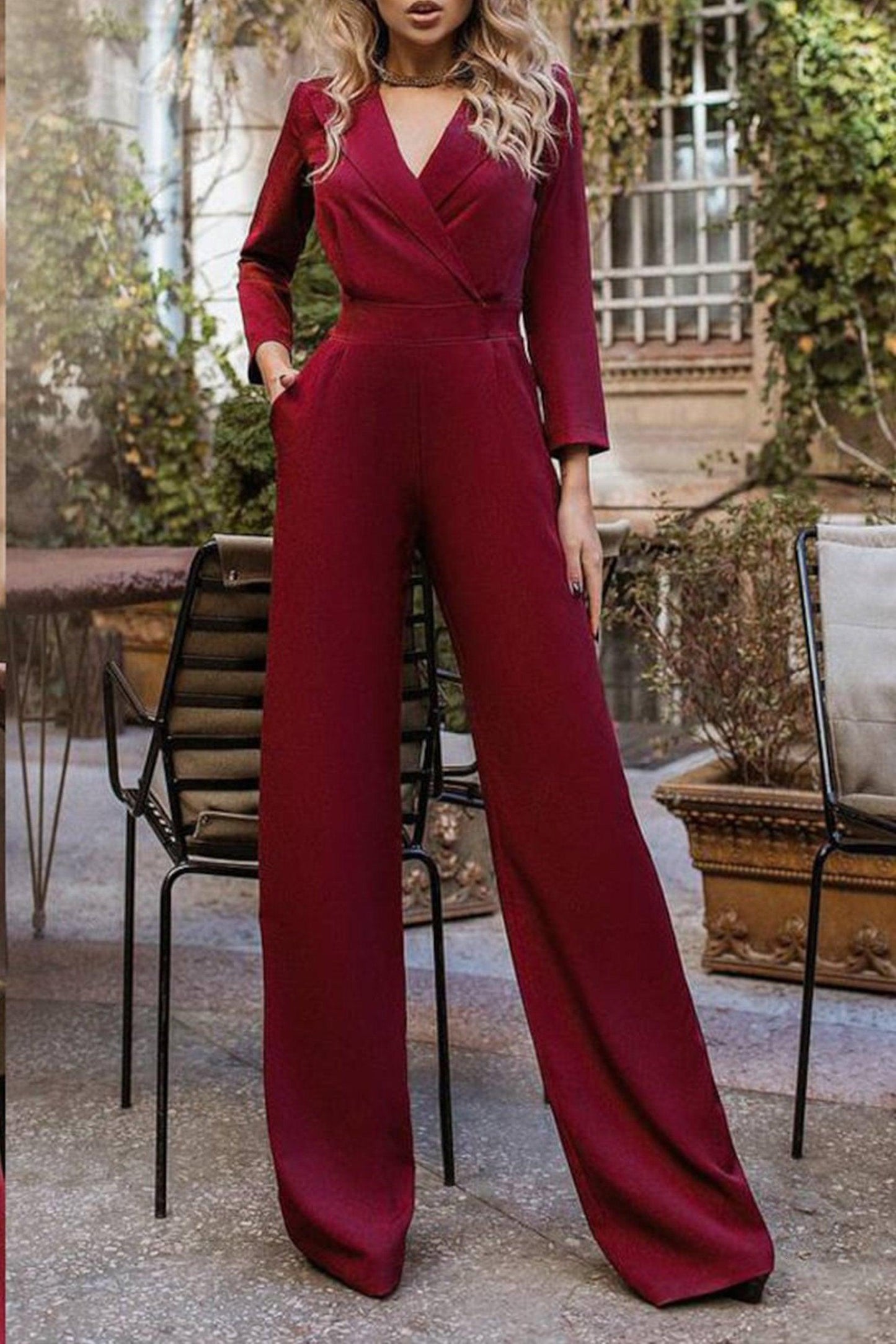 Jumpsuit Floor Length Elastic Satin Dress CG0174