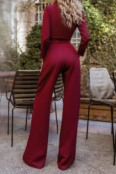 Jumpsuit Floor Length Elastic Satin Dress CG0174