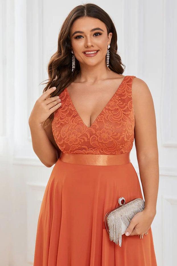 Asymmetrical Knee Length Chiffon Dress CG0263 - COCOMELODY