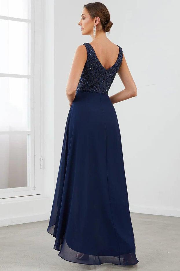 A-Line High-Low Chiffon Dress CG0264 - COCOMELODY