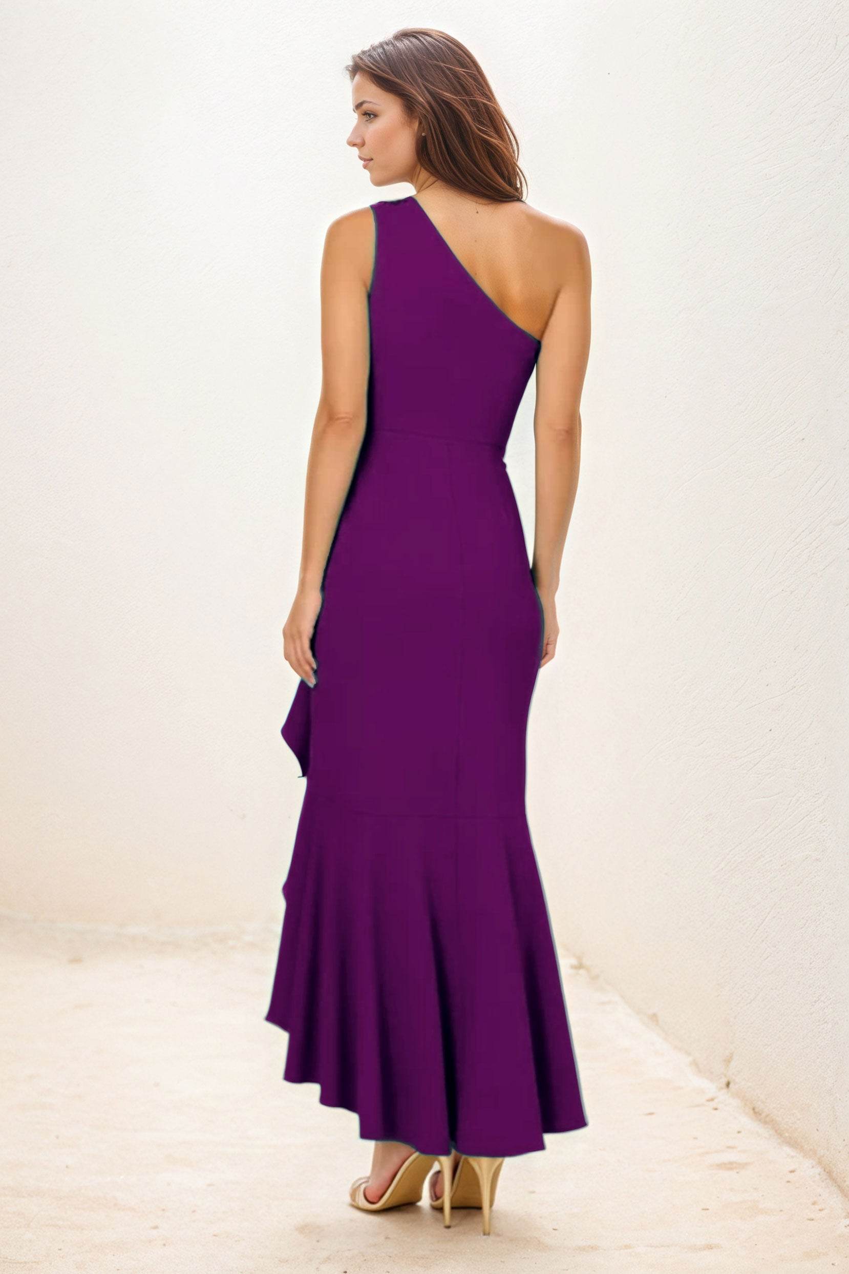 Sheath-Column Maxi Elastic Cloth Wedding Guest Dress COCOMELODY CG0274, Burgundy Sheath-Column Maxi Elastic Cloth Wedding Guest Dress COCOMELODY CG0274, Burgundy