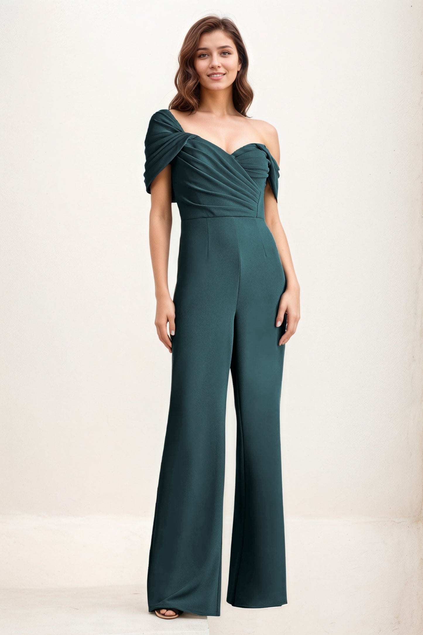 Jumpsuit Maxi Elastic Cloth Wedding Guest Dress CG0276