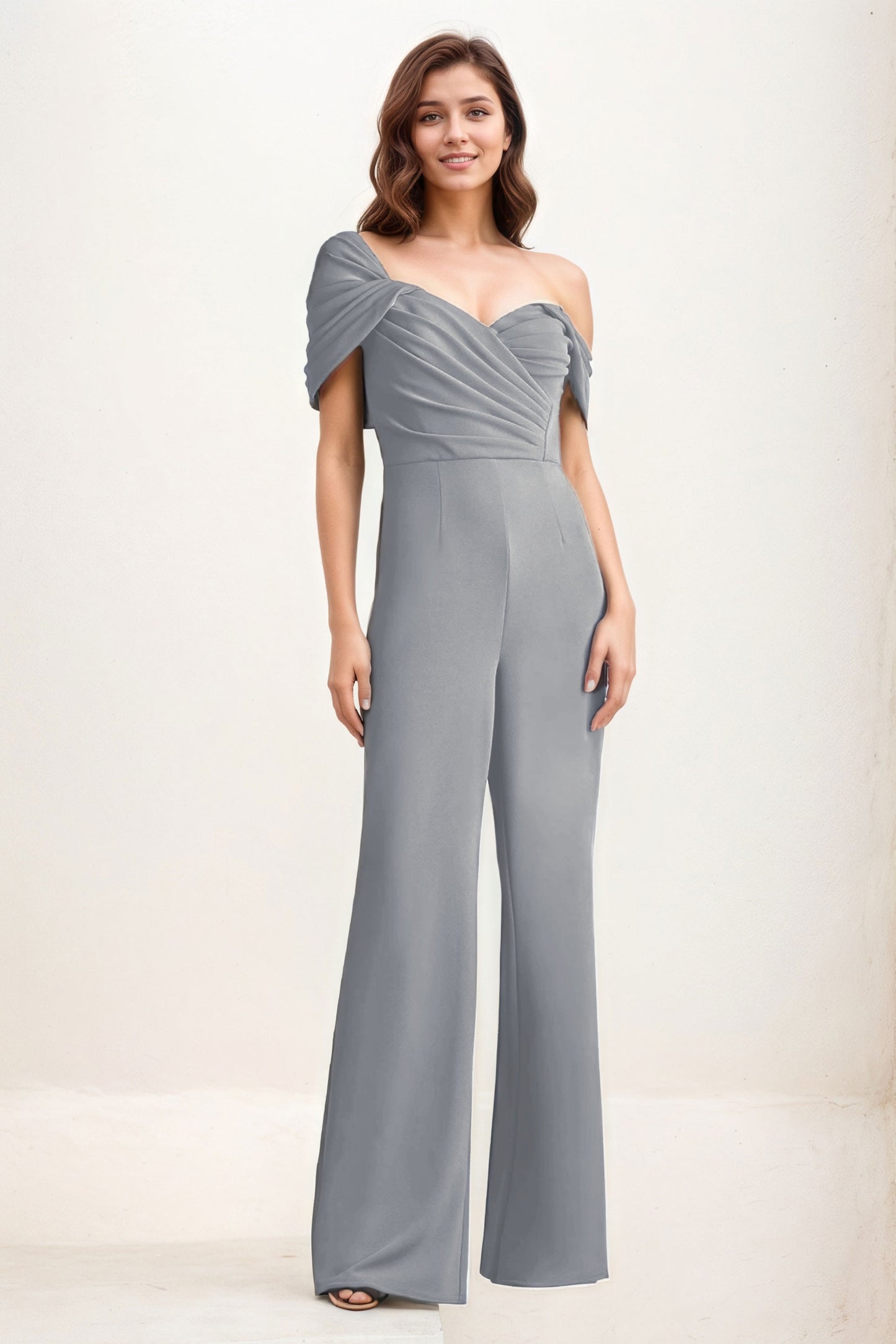 Jumpsuit Maxi Elastic Cloth Wedding Guest Dress CG0276