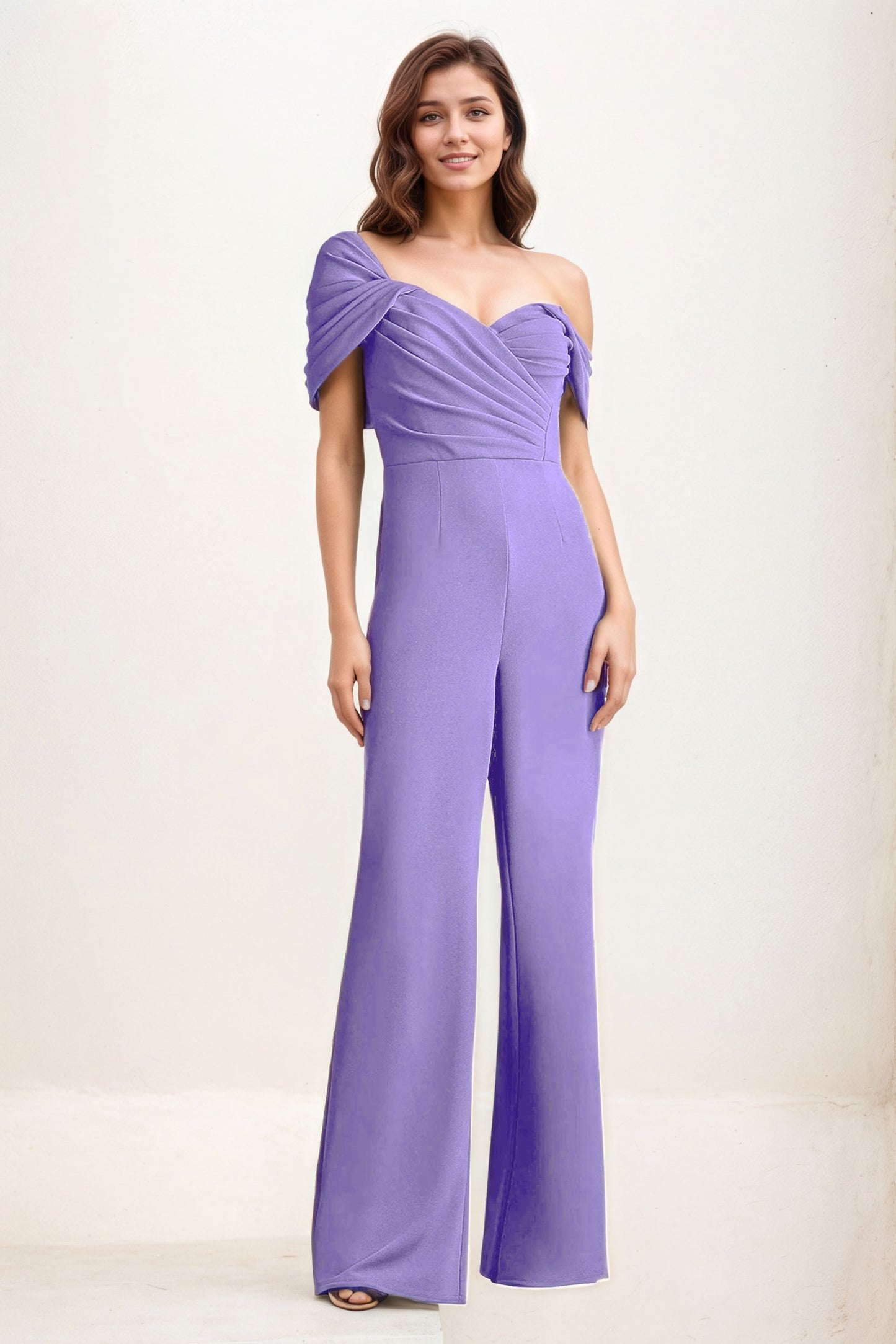 Jumpsuit Maxi Elastic Cloth Wedding Guest Dress CG0276