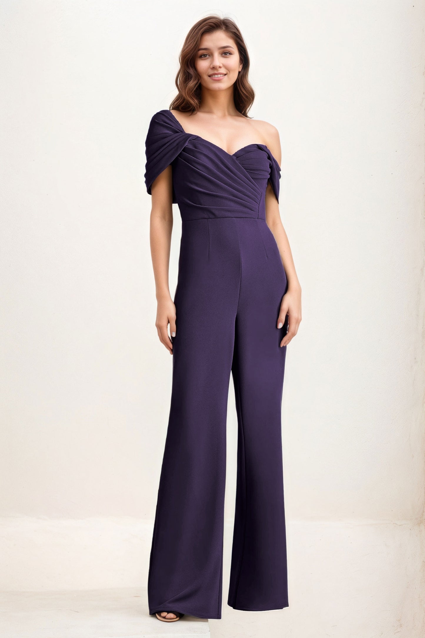 Jumpsuit Maxi Elastic Cloth Wedding Guest Dress CG0276