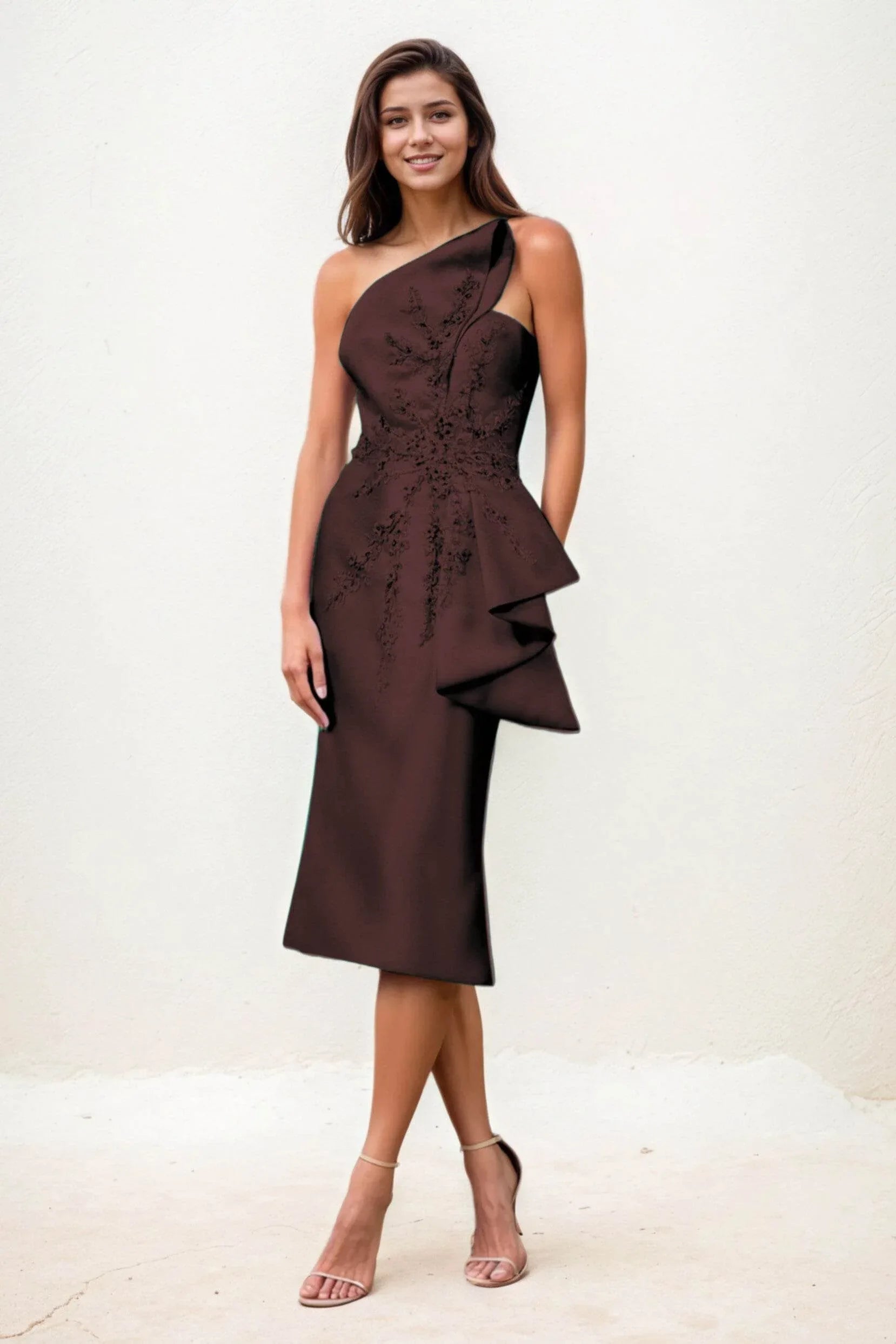 midi sheath dresses for wedding guest Leely Women Pink Floral Sheath Midi Wedding Guest Dress Spaghetti Straps Sleeveless Backless Garden Party Dress