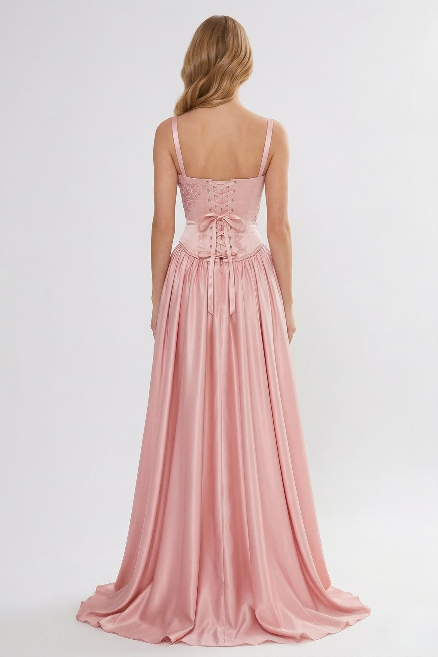 A-Line Floor Length Soft Satin Bridesmaid Dress CG0310BM