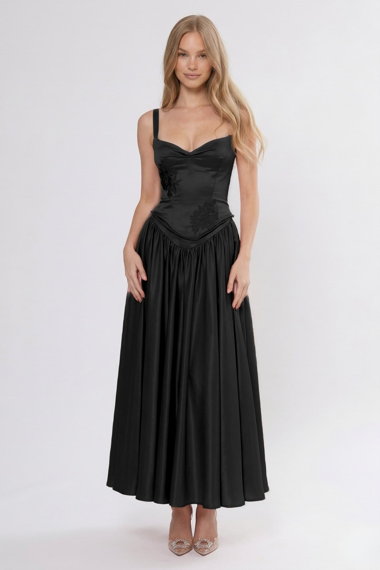 A-Line Ankle Length Soft Satin Bridesmaid Dress CG0311BM