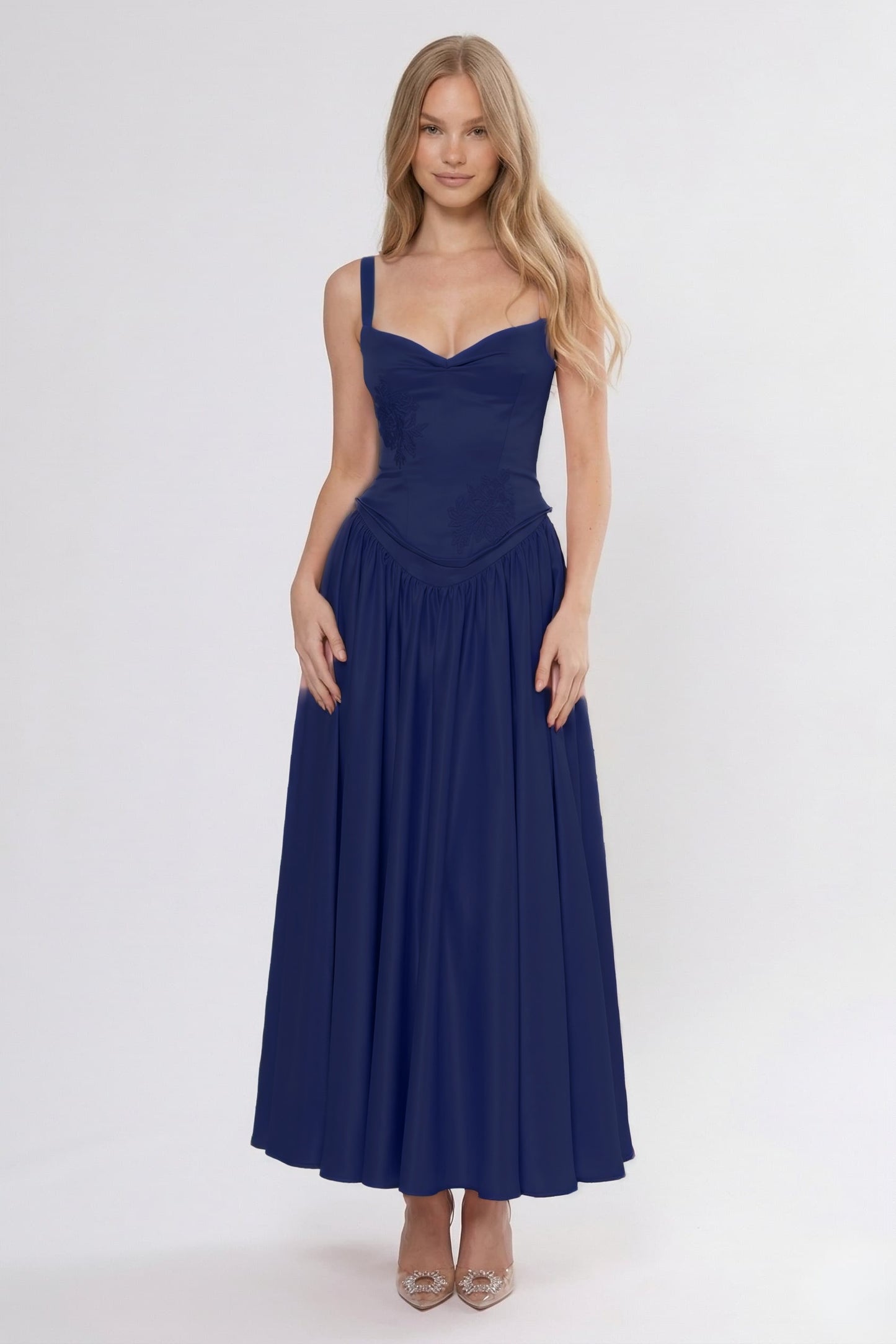 A-Line Ankle Length Soft Satin Bridesmaid Dress CG0311BM