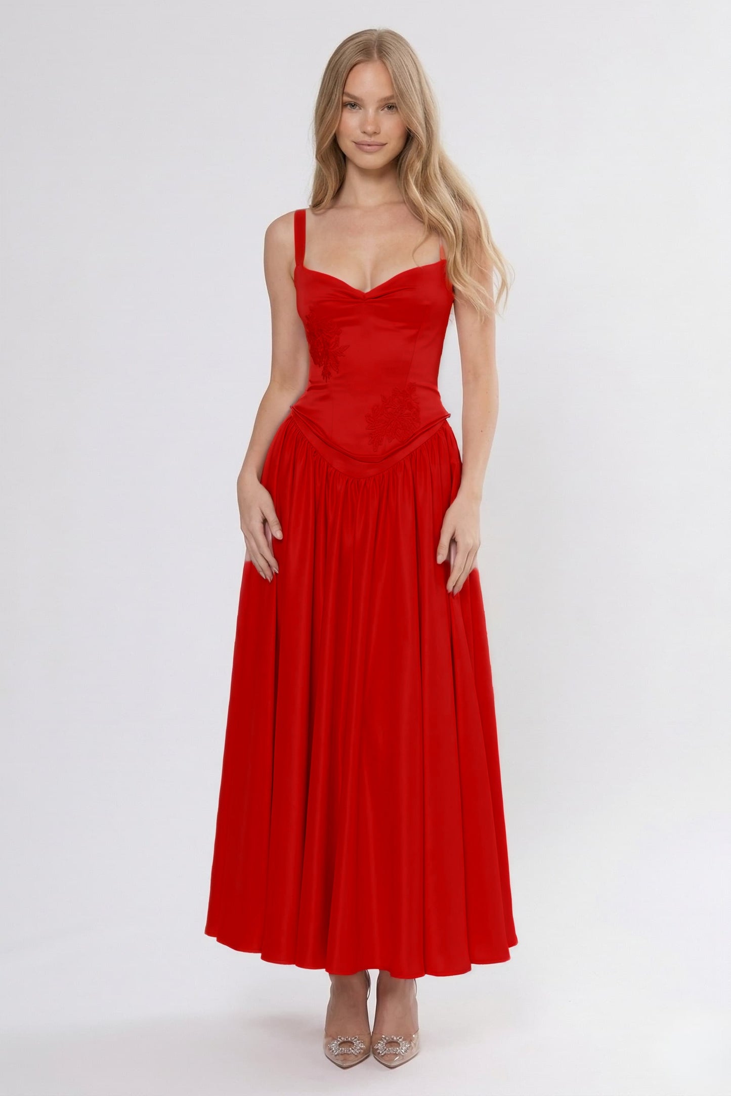 A-Line Ankle Length Soft Satin Bridesmaid Dress CG0311BM