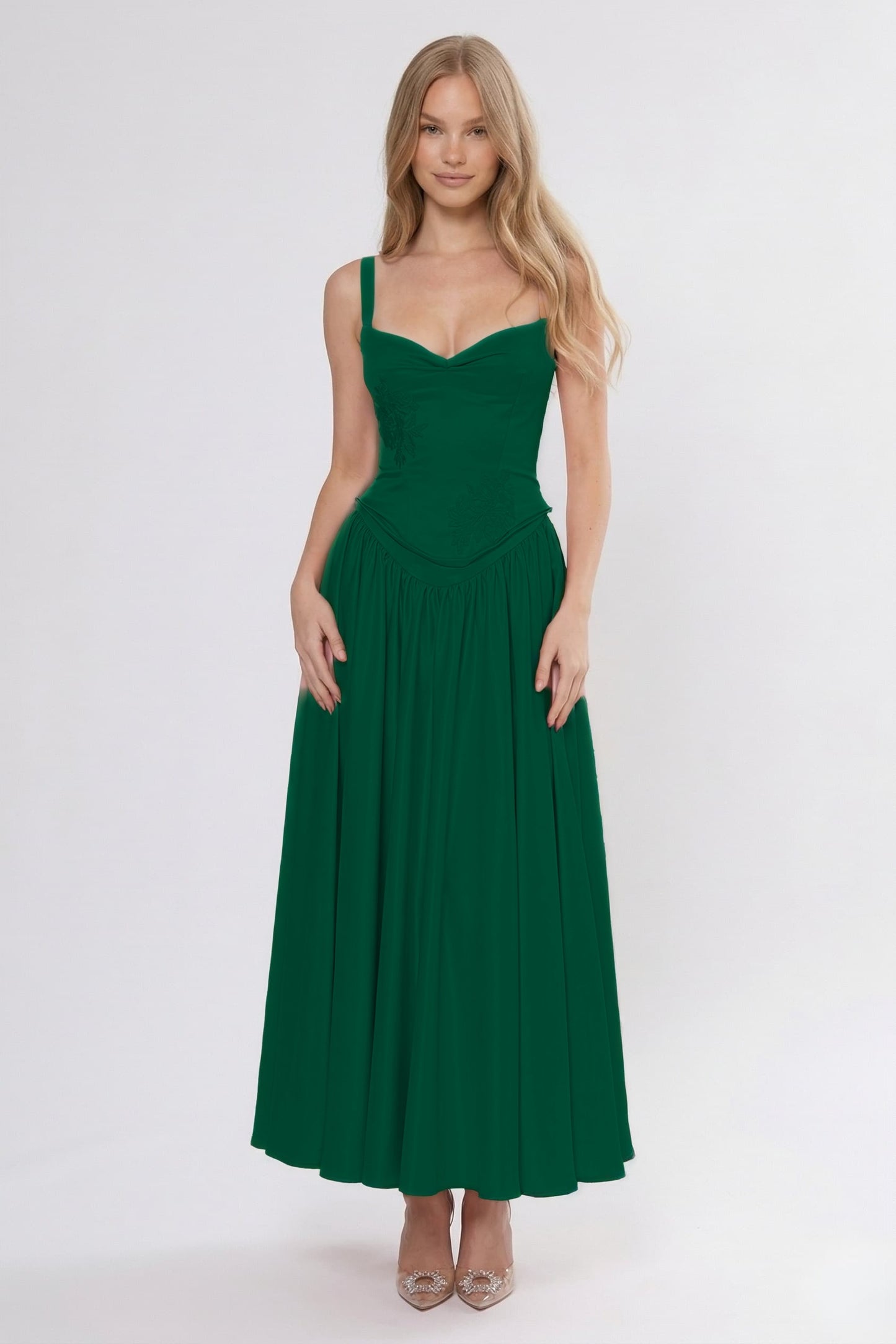 A-Line Ankle Length Soft Satin Bridesmaid Dress CG0311BM