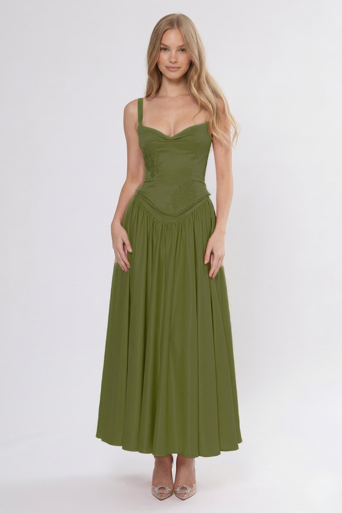 A-Line Ankle Length Soft Satin Bridesmaid Dress CG0311BM