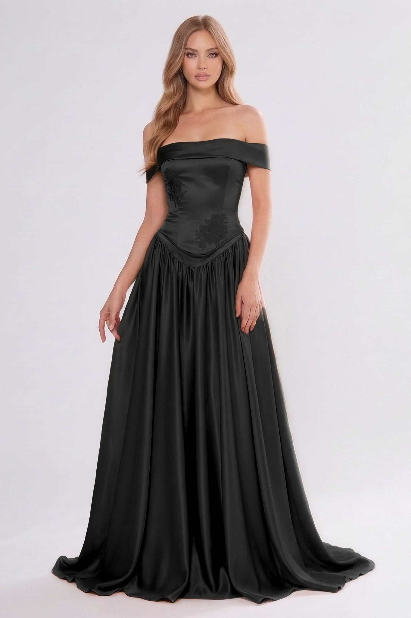 A-Line Floor Length Soft Satin Bridesmaid Dress CG0312BM