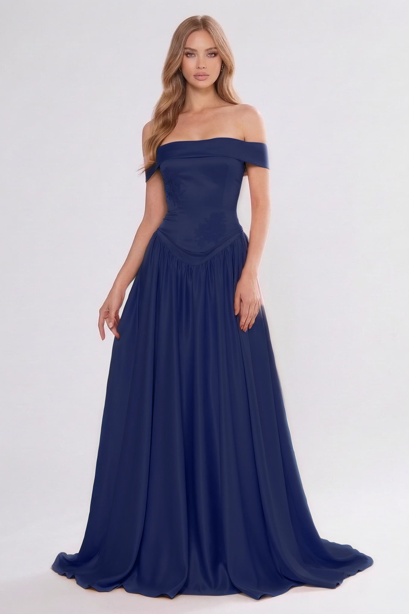 A-Line Floor Length Soft Satin Bridesmaid Dress CG0312BM
