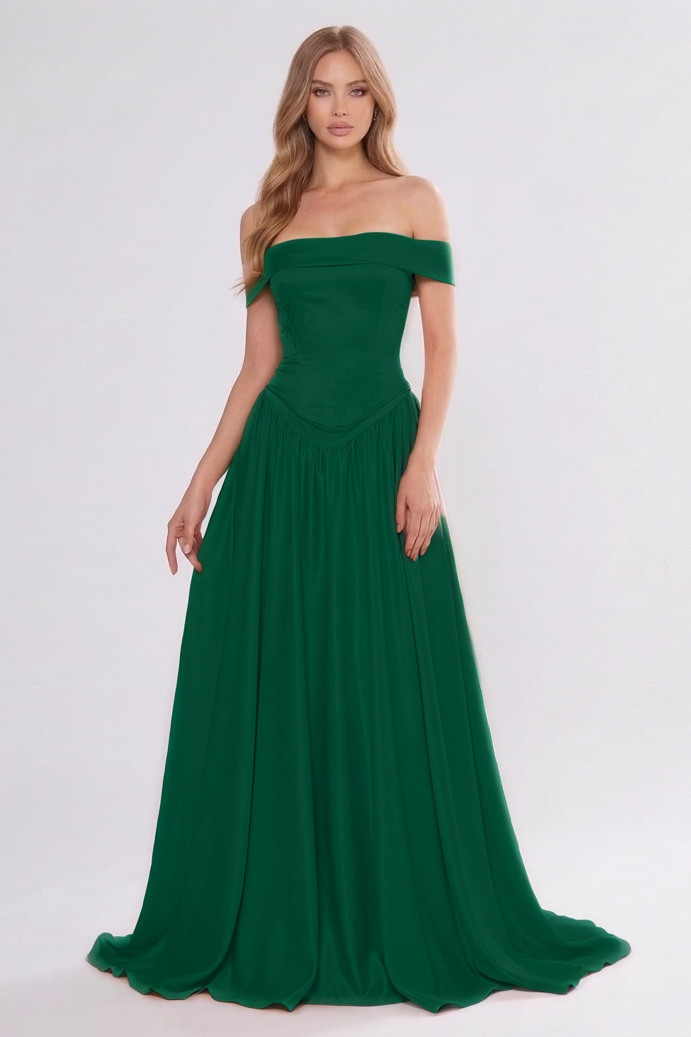 A-Line Floor Length Soft Satin Bridesmaid Dress CG0312BM