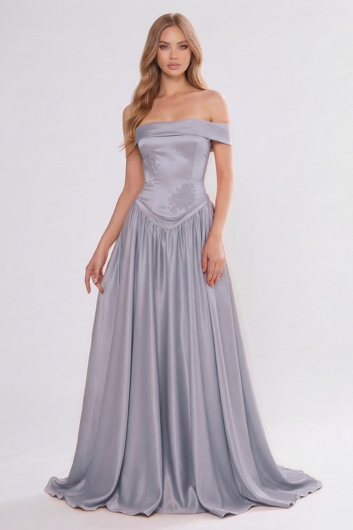 A-Line Floor Length Soft Satin Bridesmaid Dress CG0312BM