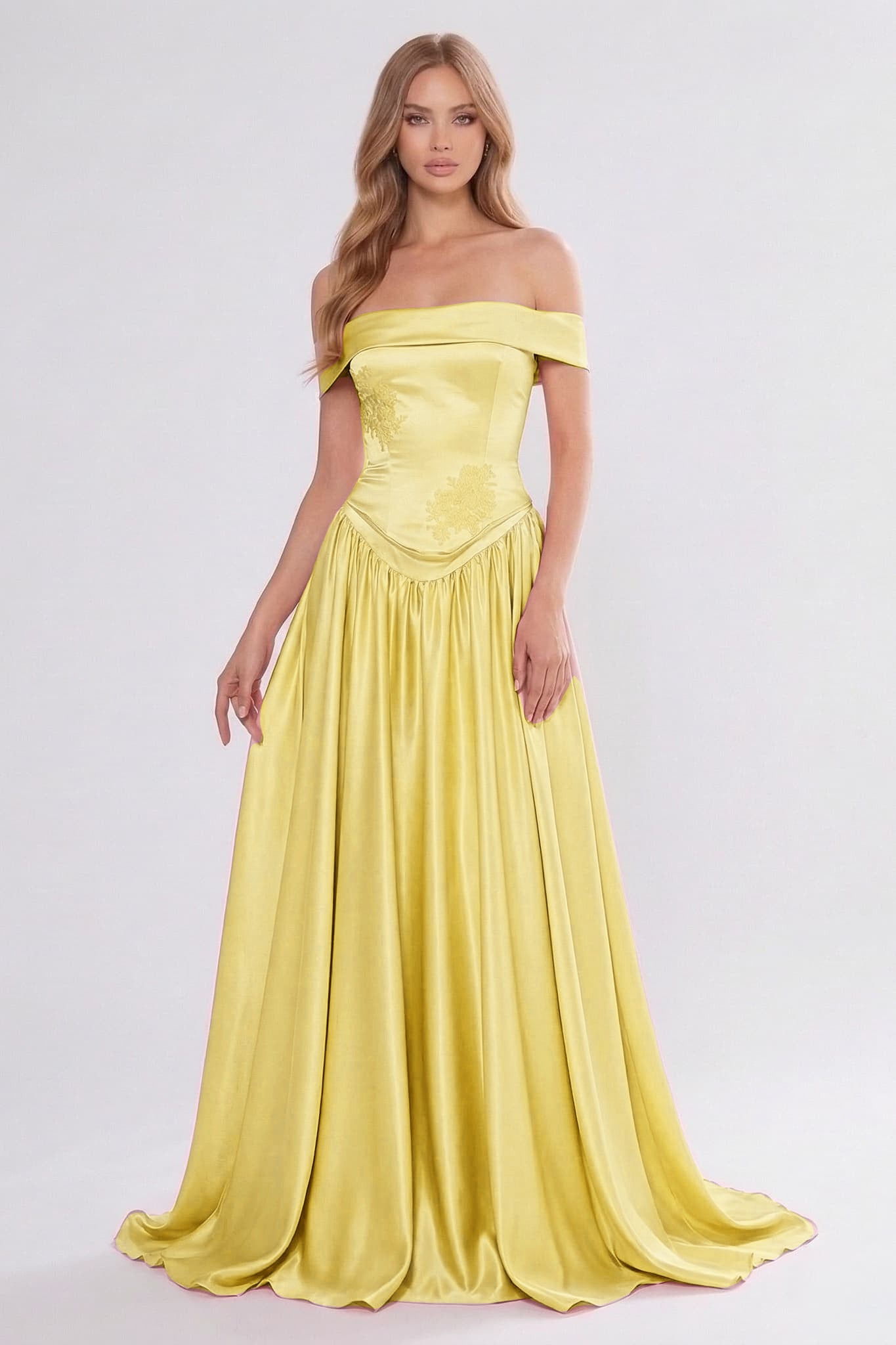 A-Line Floor Length Soft Satin Bridesmaid Dress CG0312BM