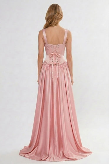 A-Line Floor Length Soft Satin Bridesmaid Dress CG0314BM