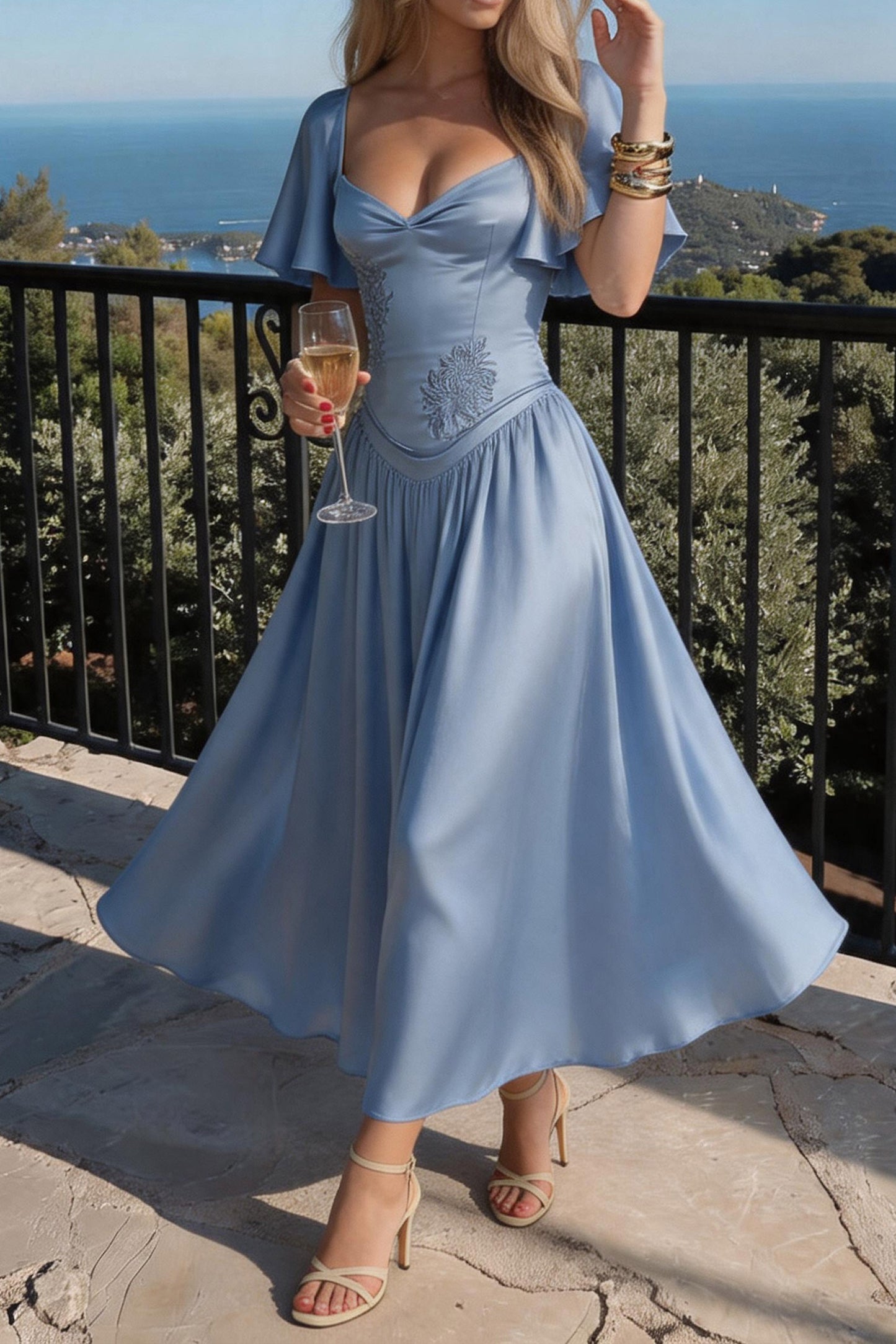 A-Line Ankle Length Soft Satin Bridesmaid Dress CG0317BM