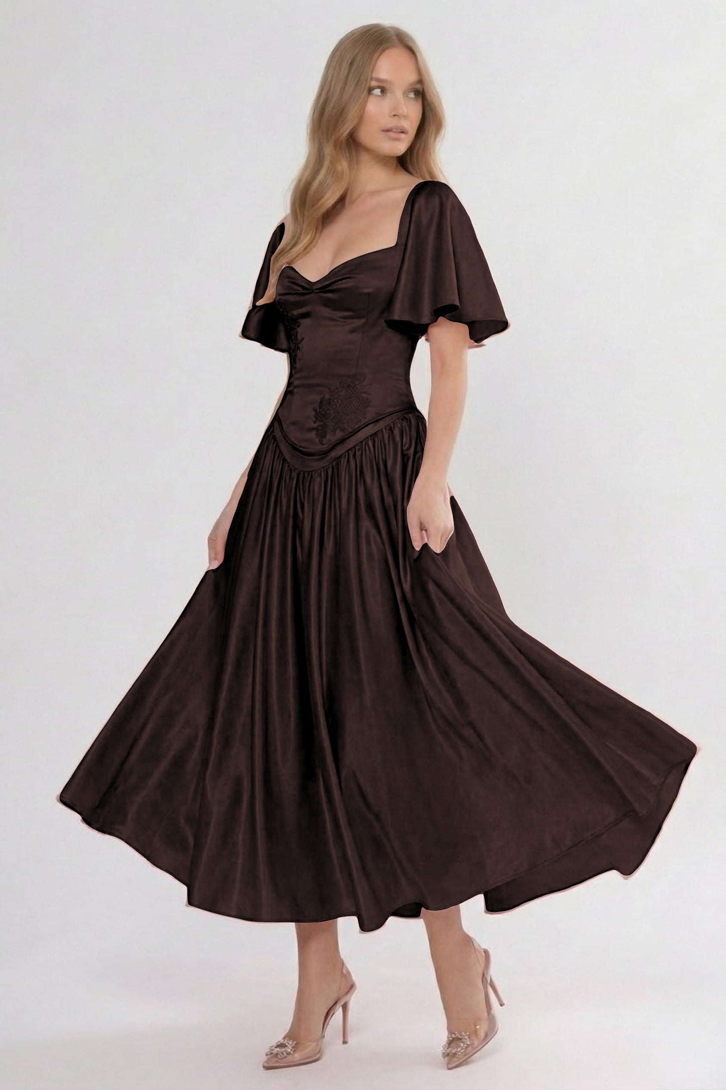 A-Line Ankle Length Soft Satin Bridesmaid Dress CG0317BM