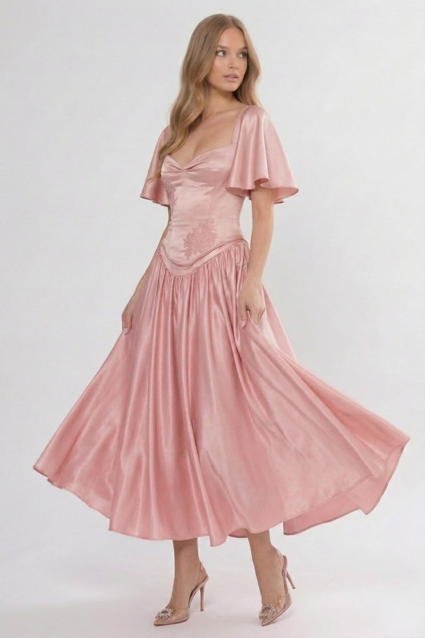 A-Line Ankle Length Soft Satin Bridesmaid Dress CG0317BM