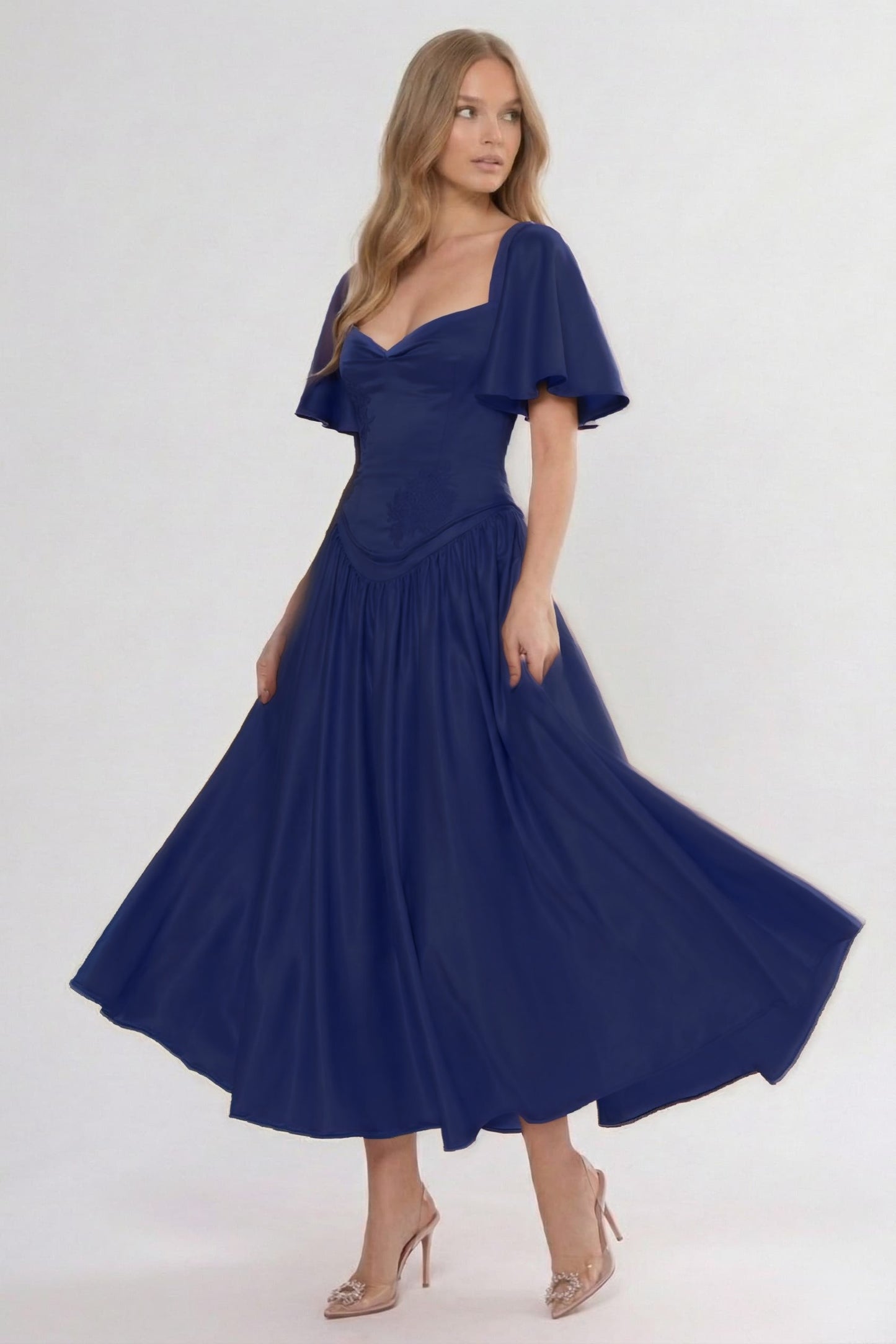 A-Line Ankle Length Soft Satin Bridesmaid Dress CG0317BM