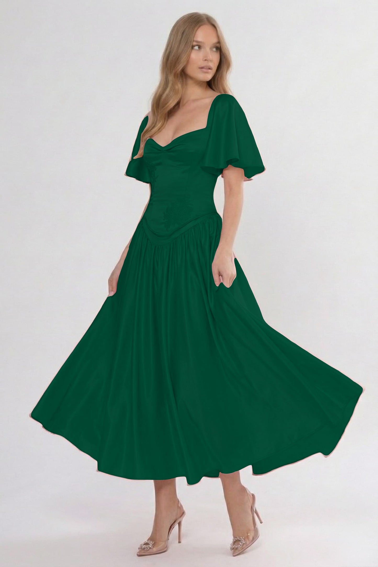 A-Line Ankle Length Soft Satin Bridesmaid Dress CG0317BM
