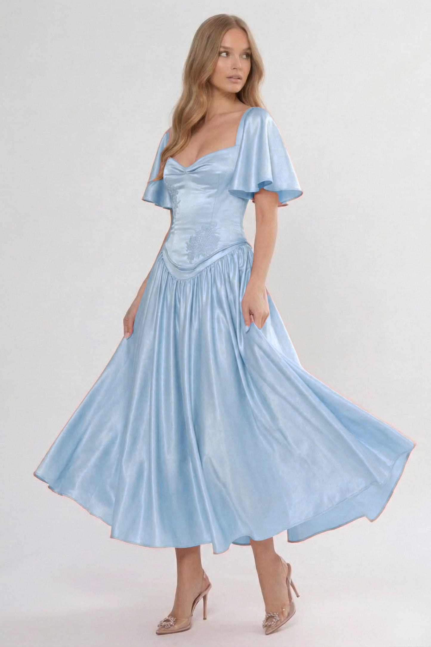 A-Line Ankle Length Soft Satin Bridesmaid Dress CG0317BM