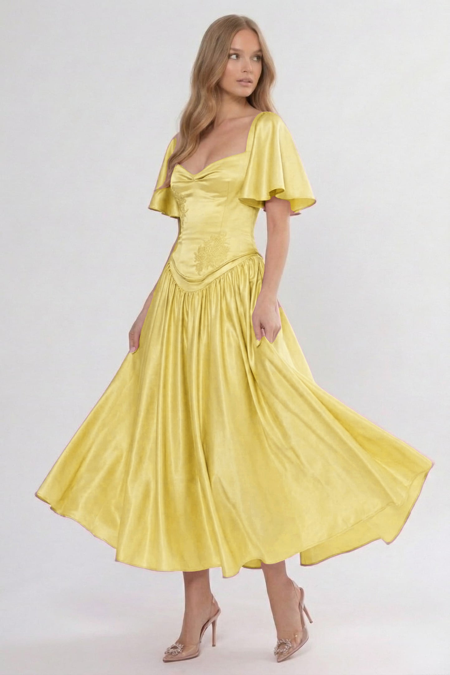 A-Line Ankle Length Soft Satin Bridesmaid Dress CG0317BM