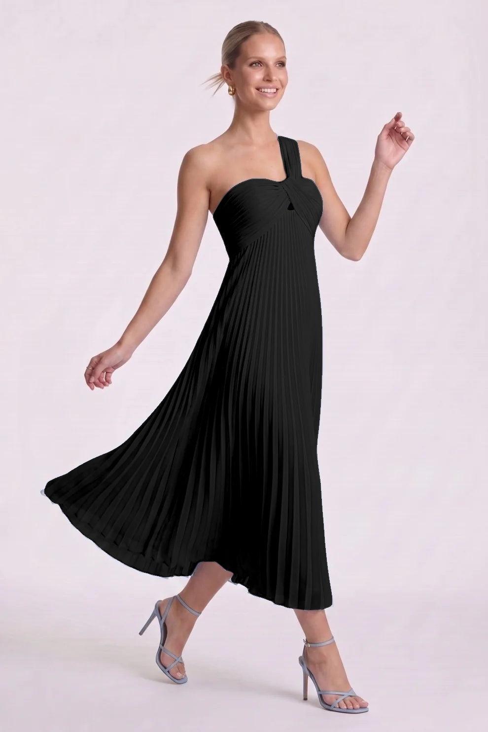 A-Line Ankle Length Chiffon Wedding Guest Dress CG0324 - Dusty Sage - COCOMELODY
