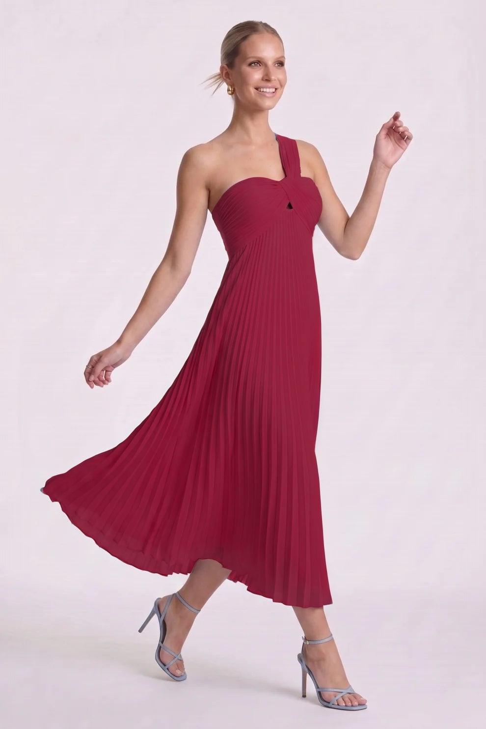 A-Line Ankle Length Chiffon Wedding Guest Dress CG0324 - Dusty Sage - COCOMELODY