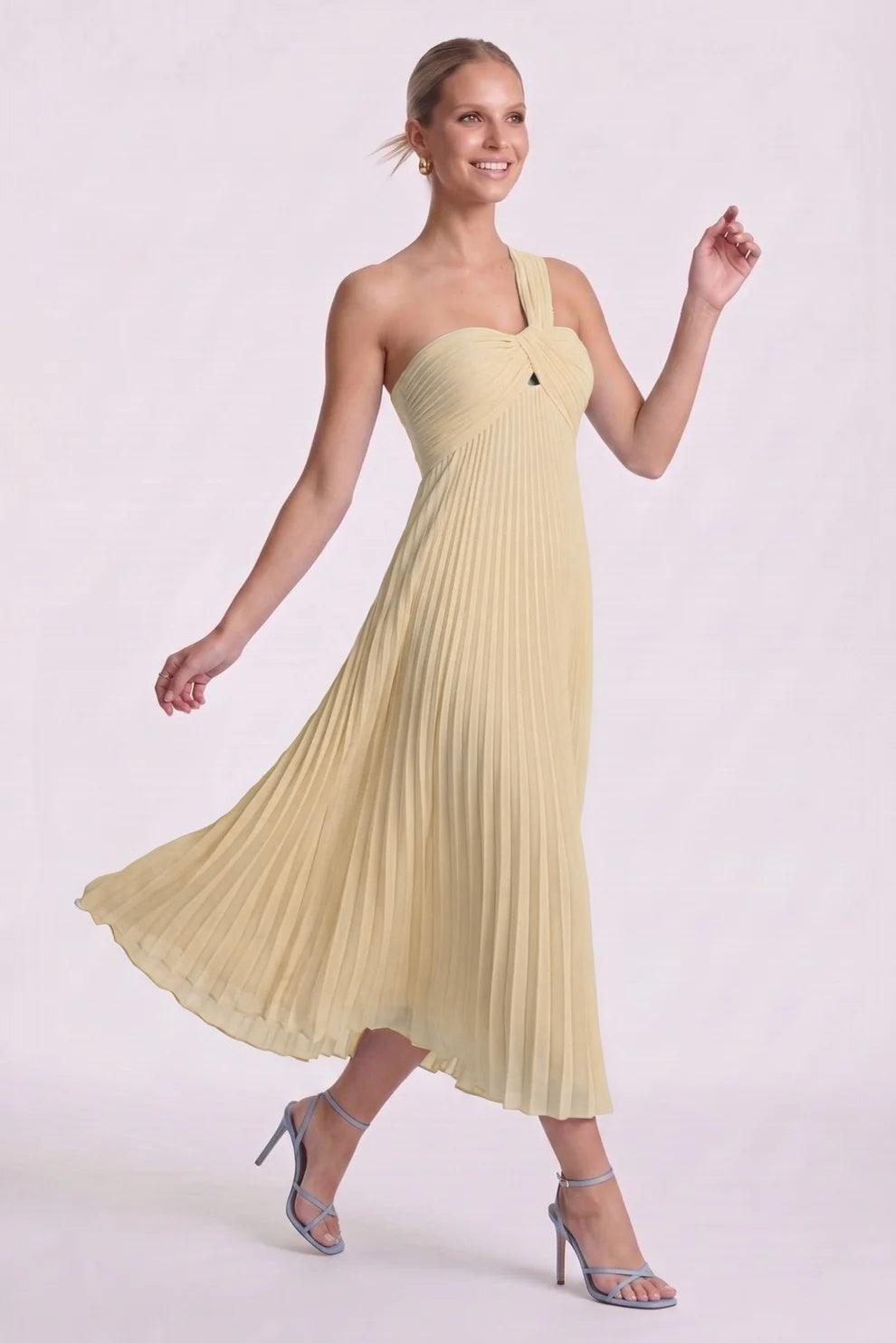 A-Line Ankle Length Chiffon Wedding Guest Dress CG0324 - Dusty Sage - COCOMELODY