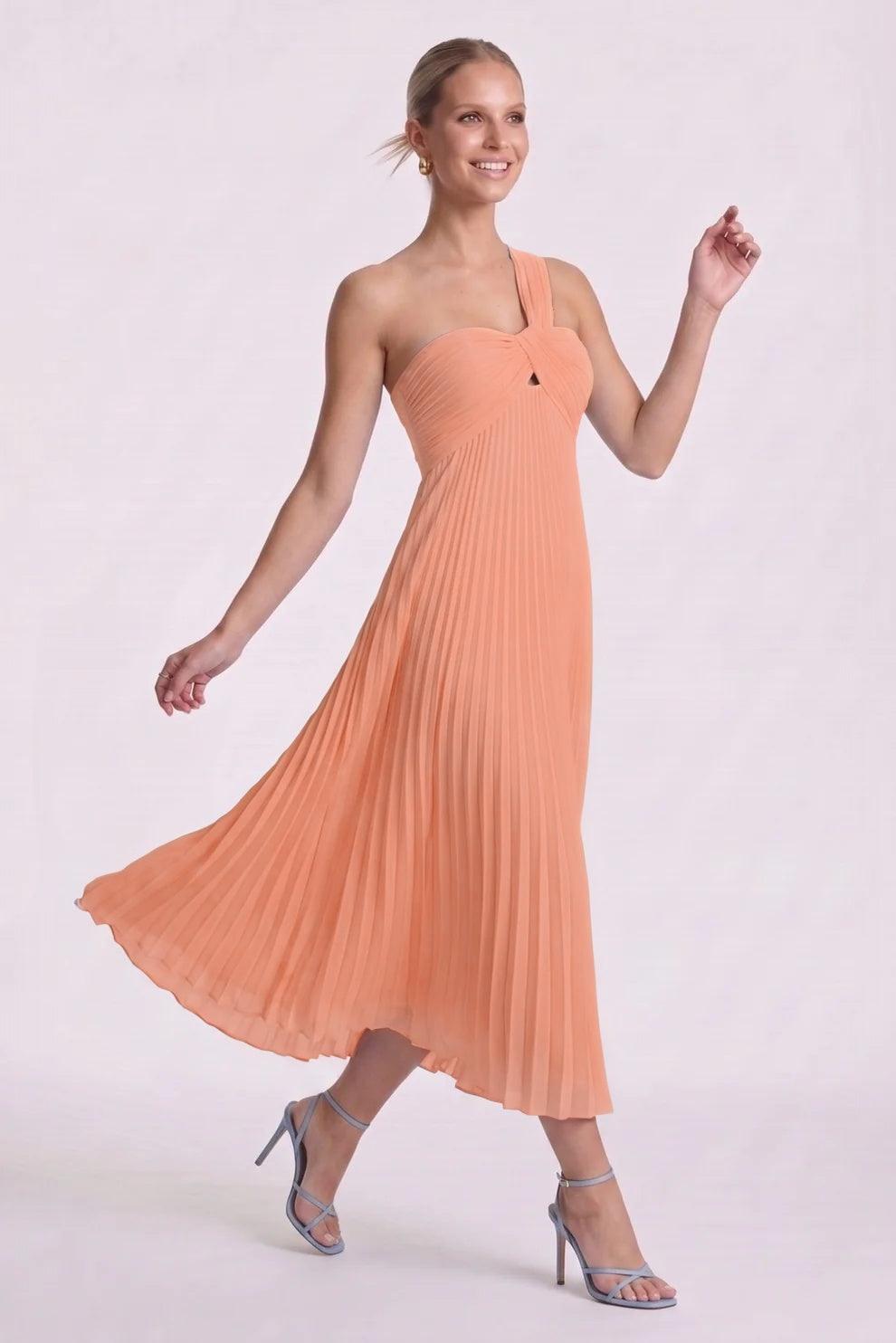 A-Line Ankle Length Chiffon Wedding Guest Dress CG0324 - Dusty Sage - COCOMELODY
