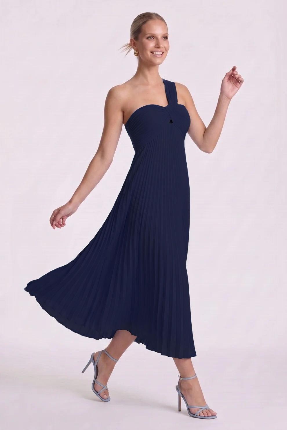 A-Line Ankle Length Chiffon Wedding Guest Dress CG0324 - Dusty Sage - COCOMELODY