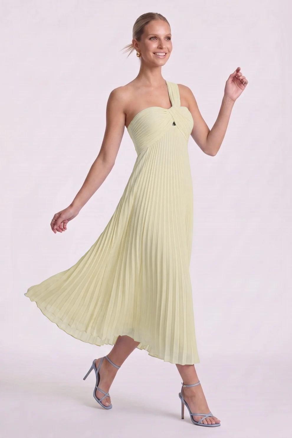 A-Line Ankle Length Chiffon Wedding Guest Dress CG0324 - Dusty Sage - COCOMELODY