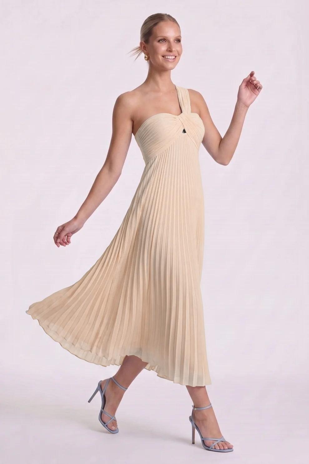 A-Line Ankle Length Chiffon Wedding Guest Dress CG0324 - Dusty Sage - COCOMELODY