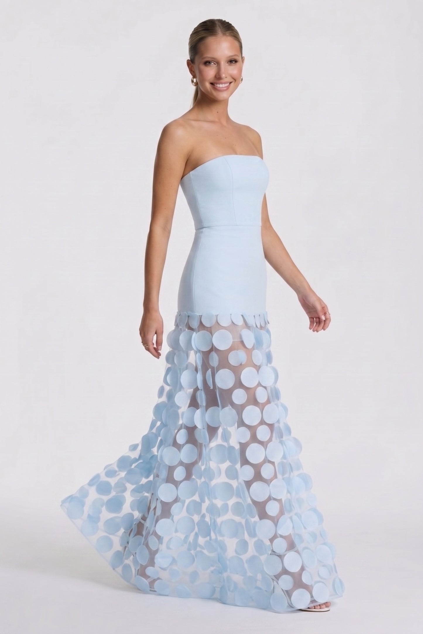 A-Line Maxi Lace Wedding Guest Dress CG0325